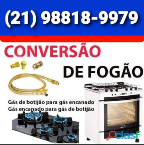 CONVERSÃO DE FOGÃO ARRAIAL DO CABO RJ MELHOR PREÇO GÁS ENCANADO E BOTI